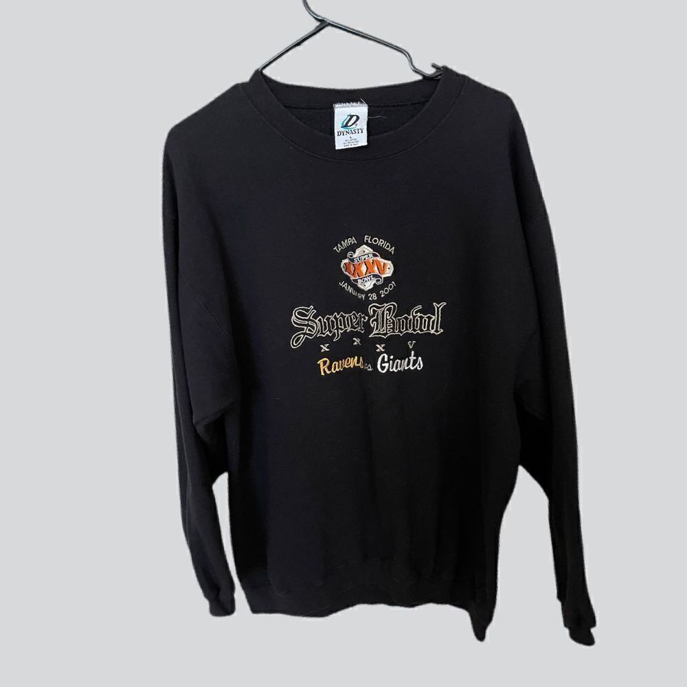 Vintage RARE Super Bowl XXXV Sweater Sz Large